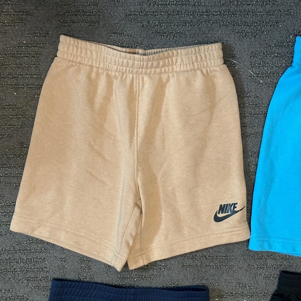 Nike Boys Shorts Size 6 Dri-FIT Club Fleece Lot of 4 Athletic Casual Swoosh Logo